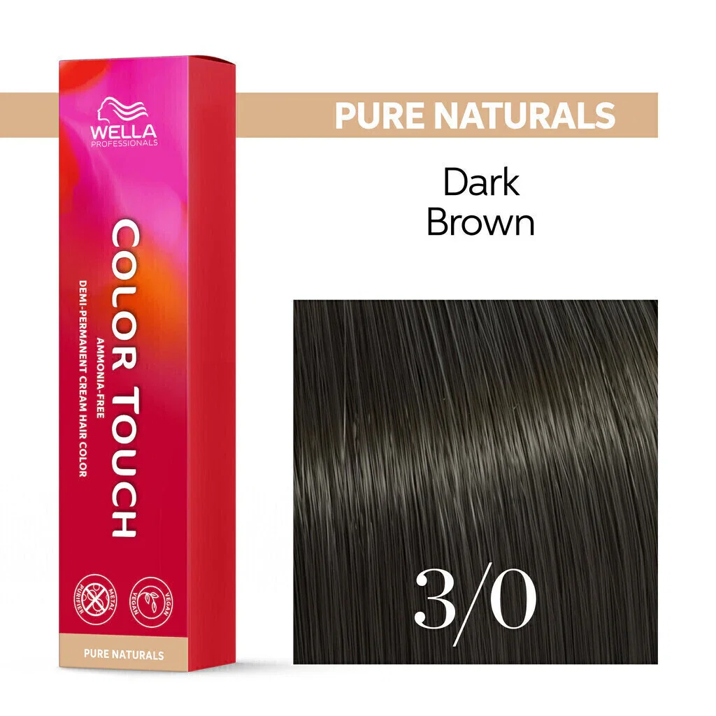 Tonalizante Wella Color Touch 3/0 Castanho Escuro