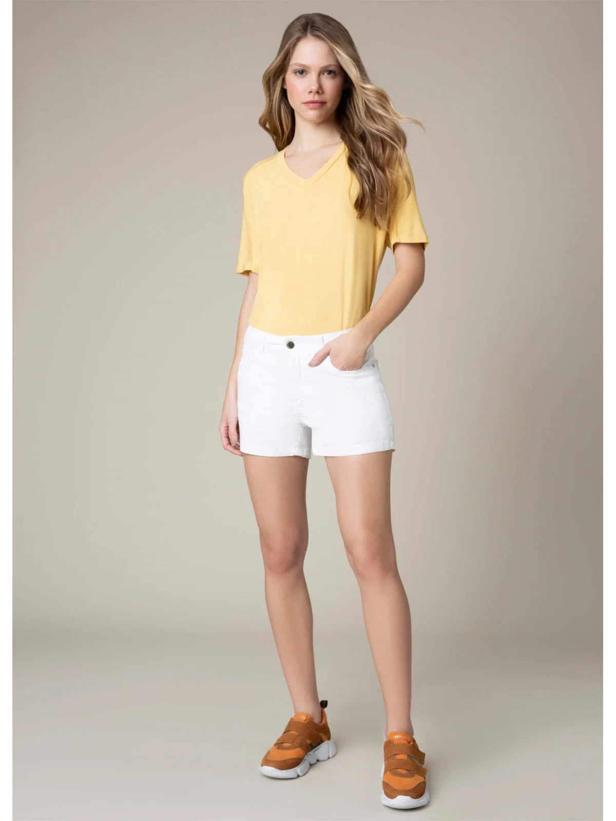 Short Luiza Color Branco