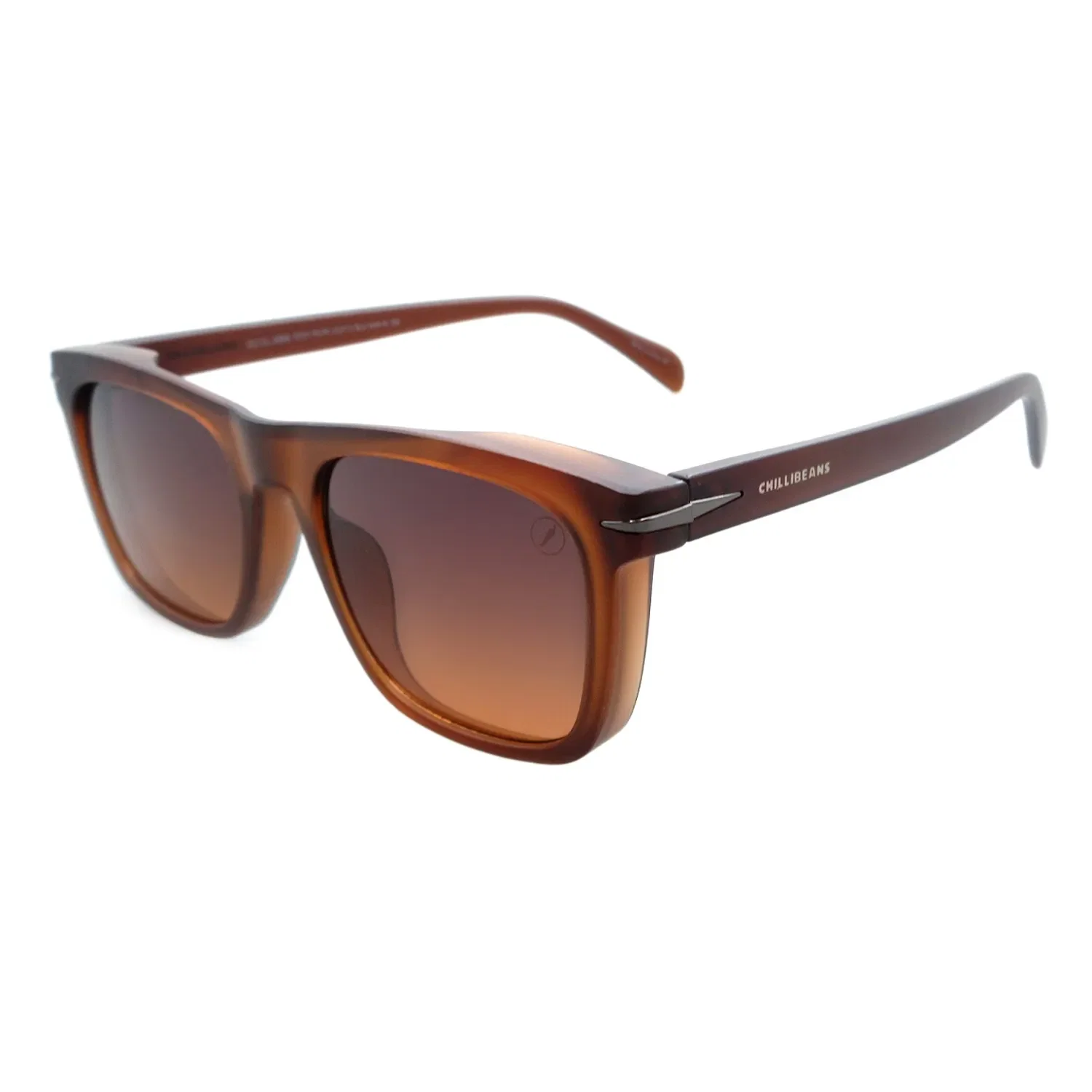 Óculos de Sol Masculino Chilli Beans Casual Degradê Marrom