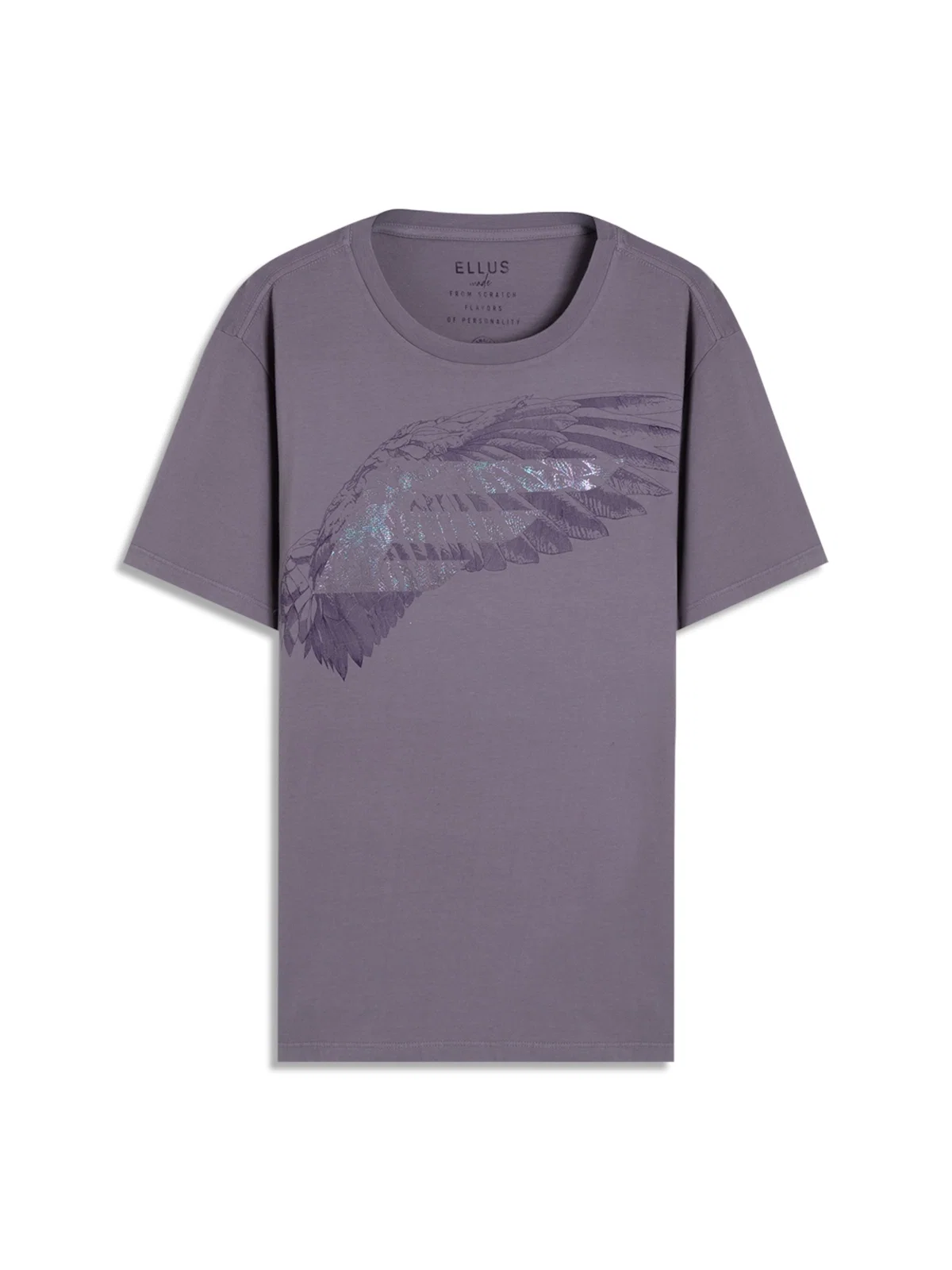 T-Shirt Cotton Fine Easa Asa Classic Purple Gray — imagem 1