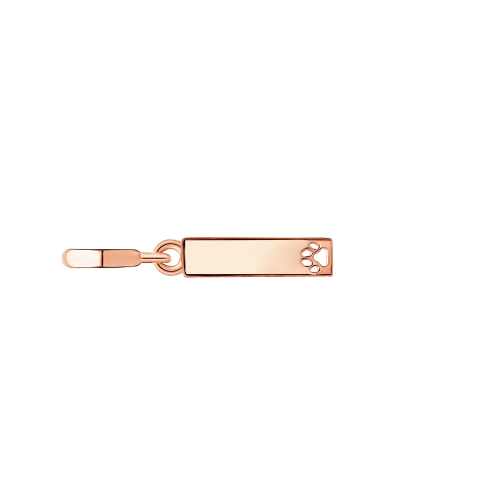 Pingente Life Personalizável Animal Pet Lover em Liga Rosé com Banho de Ouro Rosé 18k — imagem 1