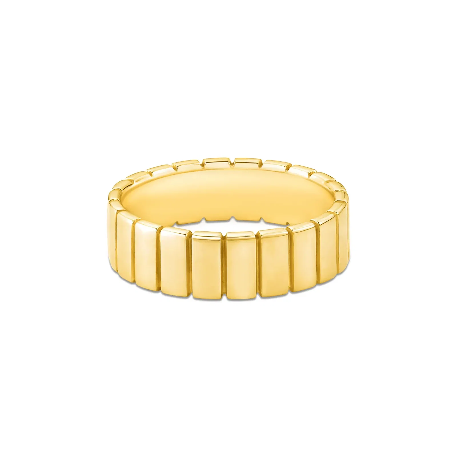 Anel Life Textura em Prata 925 com Banho de Ouro Amarelo 18k