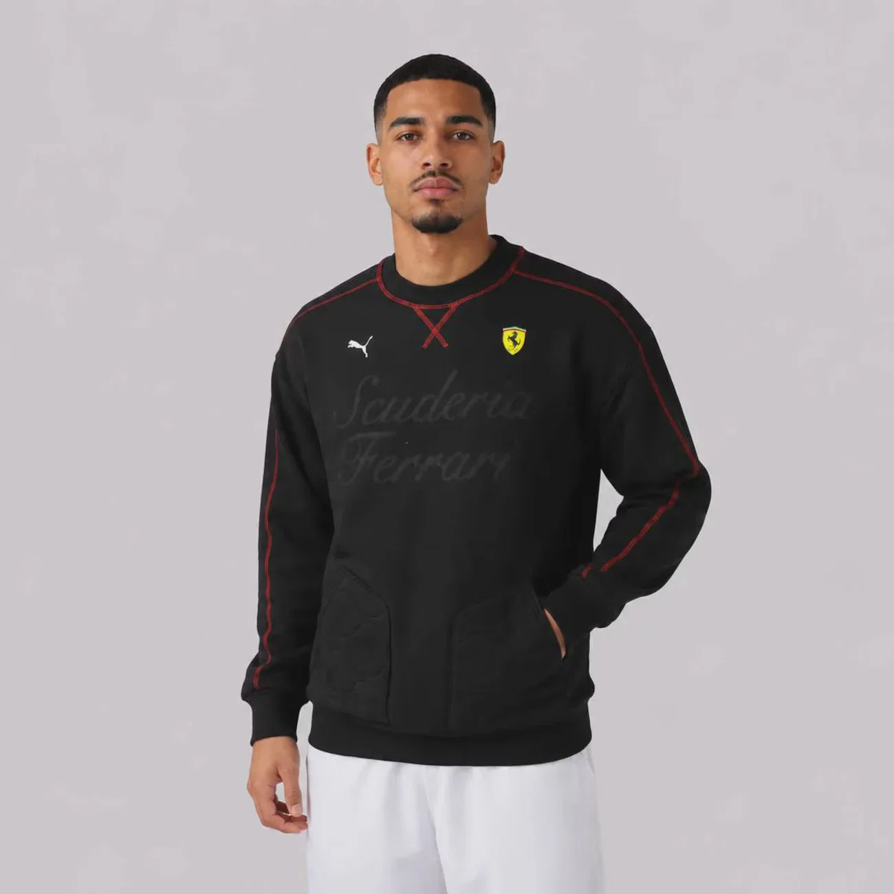 Blusão de Moletom Puma Ferrari Premium T7 Sweat FL Masculino
