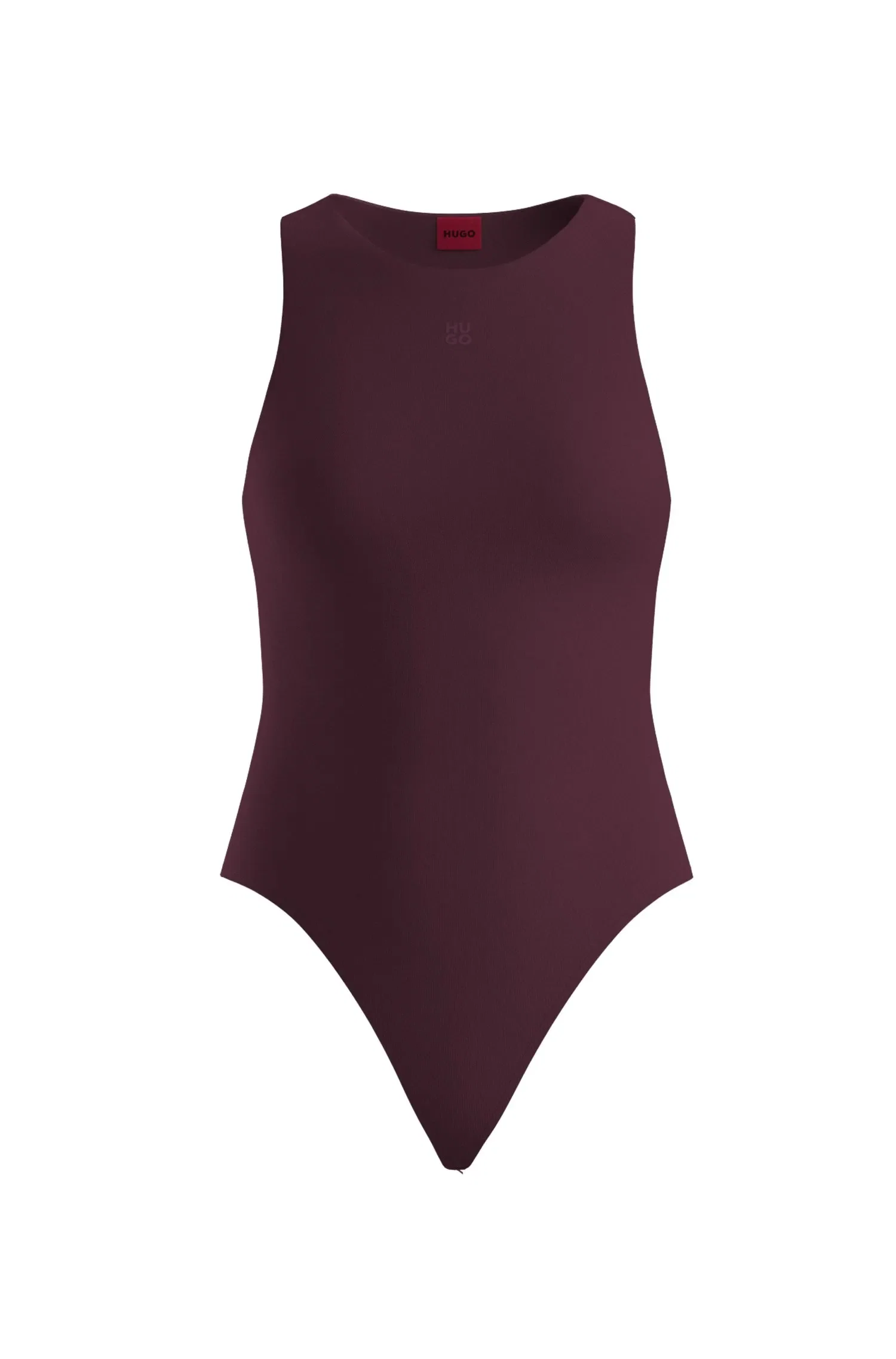 Body Em Jersey Elástico Com Logo Sobreposto