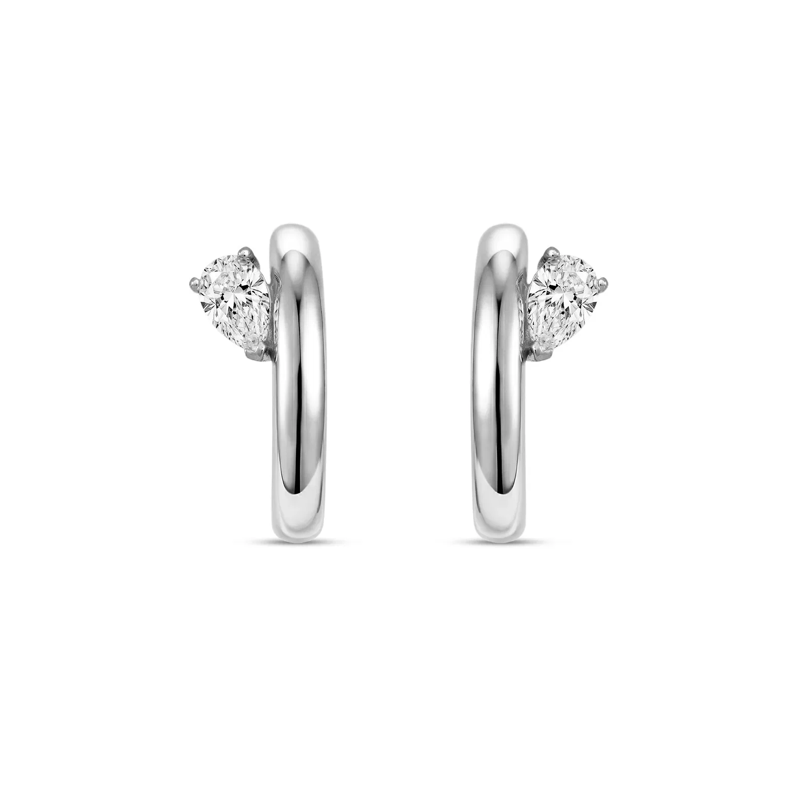 Argola Life Galaxy em Prata 925 e Zircônias Incolores, 24,9mm