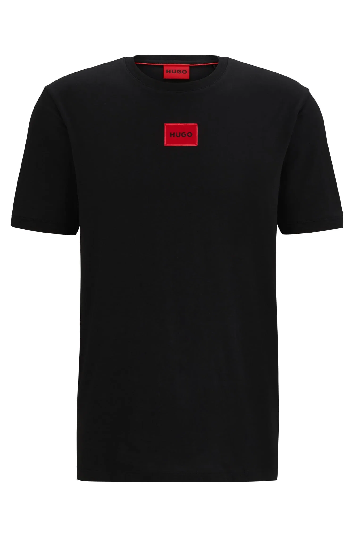 Camiseta De Algodão Regular Fit Com Logo