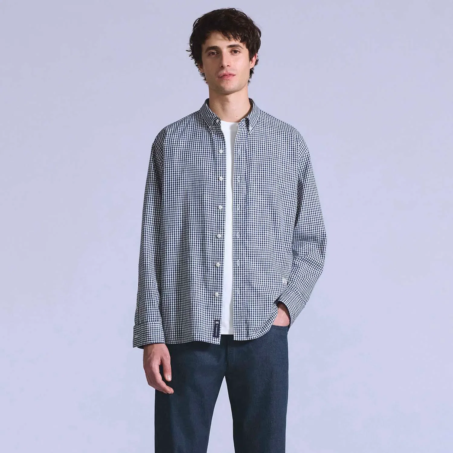 Camisa Levi's® Blue Tab Relaxed Manga Longa Xadrez — imagem 1