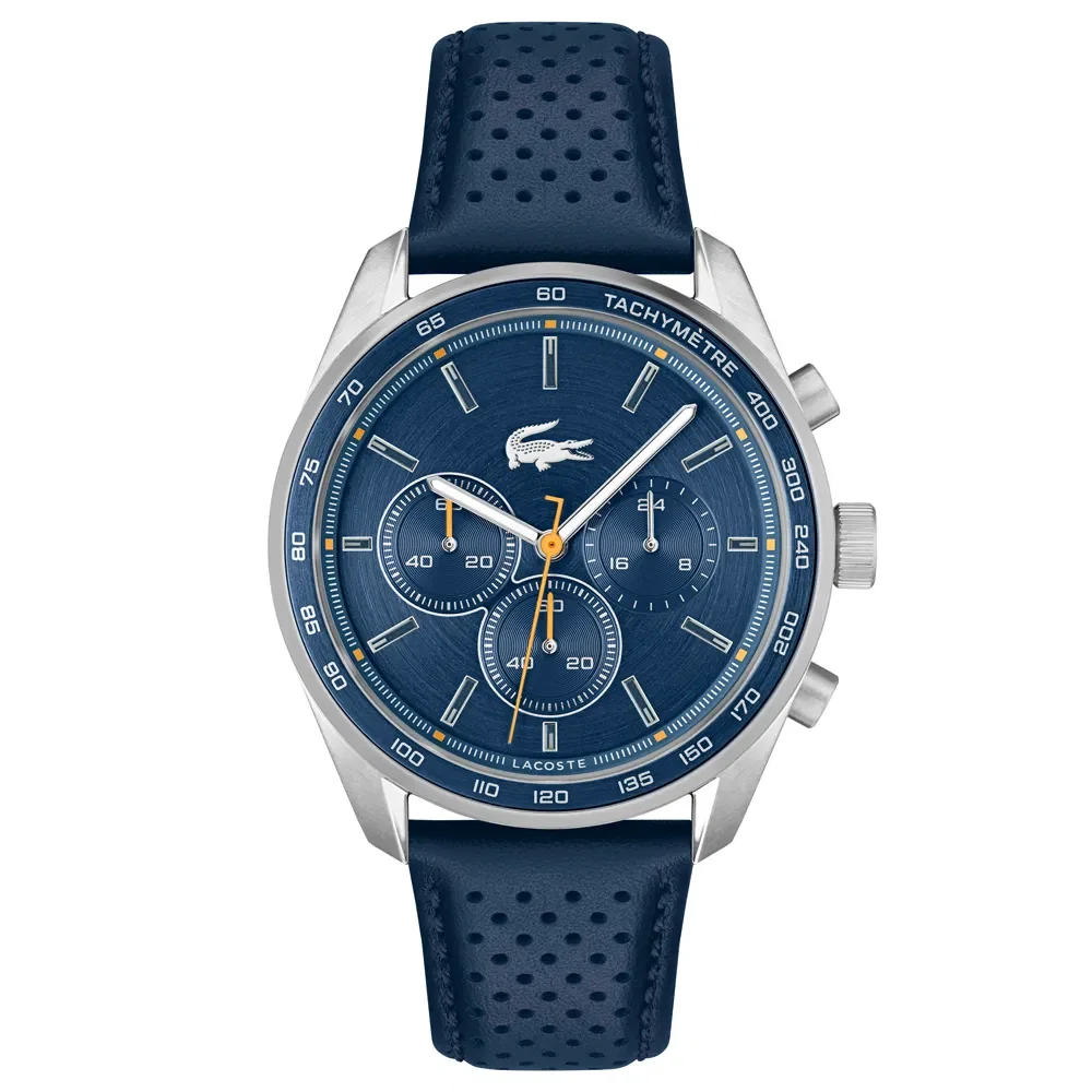 Relógio Lacoste Masculino Couro Azul 2011344 — imagem 1