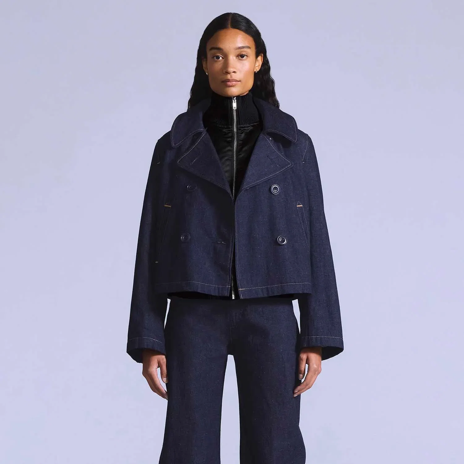 Jaqueta Jeans Levi's® Blue Tab Mariner Peacoat Lavagem Escura