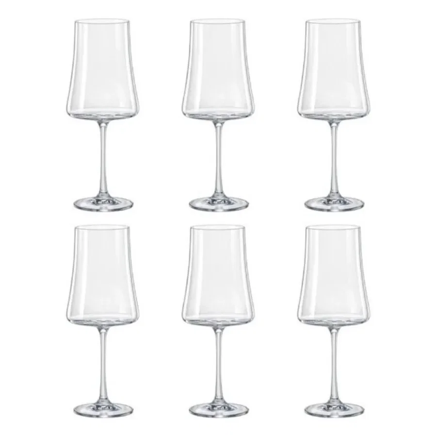6 Taças para Água Xtra em Cristal 560ml Bohemia