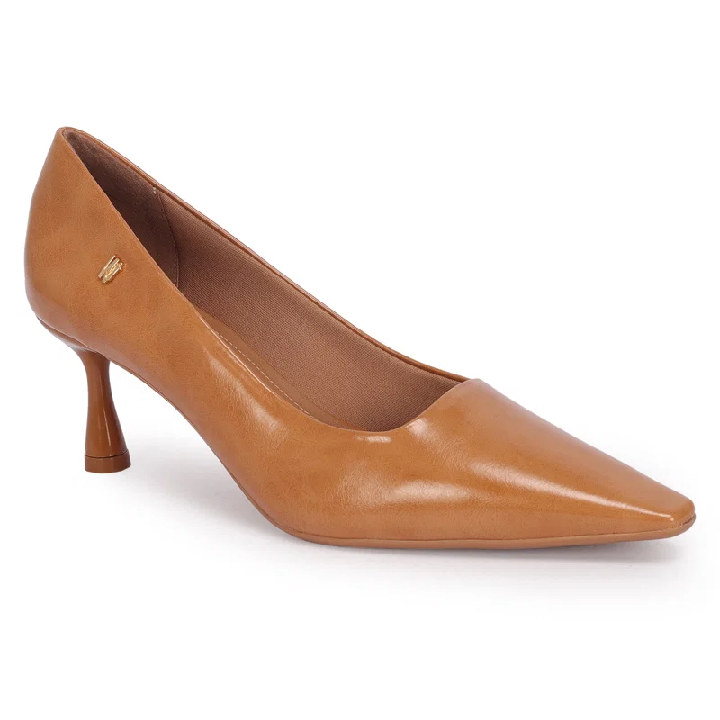 Scarpin Recorte Reto Bico Fino 7,5cm