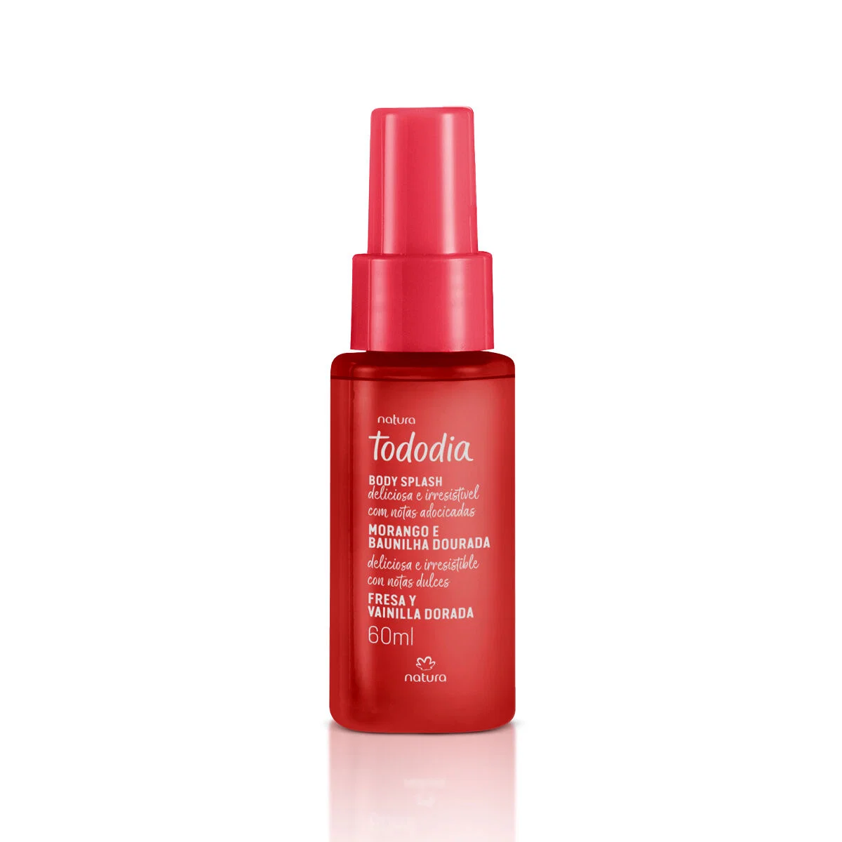 Body Splash Desodorante Colônia Tododia Morango e Baunilha Dourada 60 ml