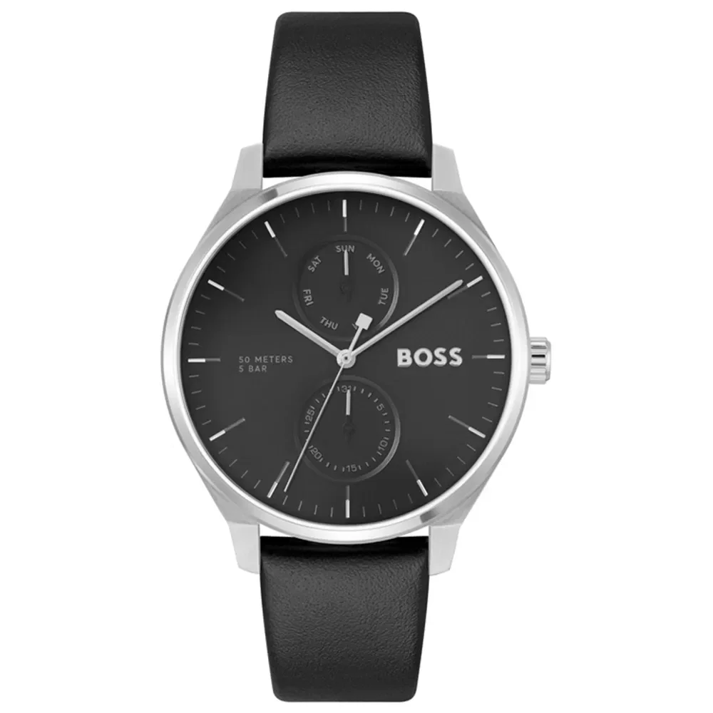 Relógio Boss Masculino Couro Preto 1514102 — imagem 1