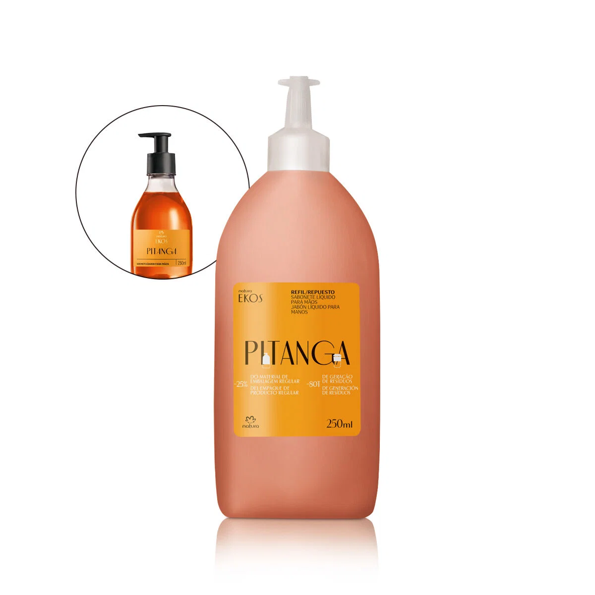 Refil Sabonete Líquido para Mãos Ekos Pitanga 250 ml