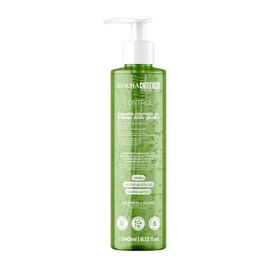 Espuma Cremosa de Limpeza Dermachem Control Ácido Glicólico 240ml