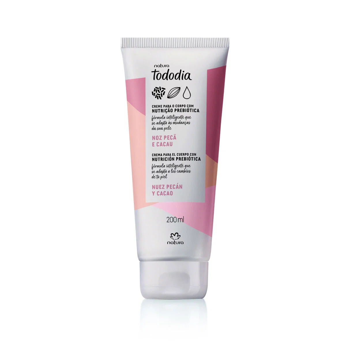 Creme Desodorante Nutritivo para o Corpo Tododia Noz Pecã e Cacau 200 ml