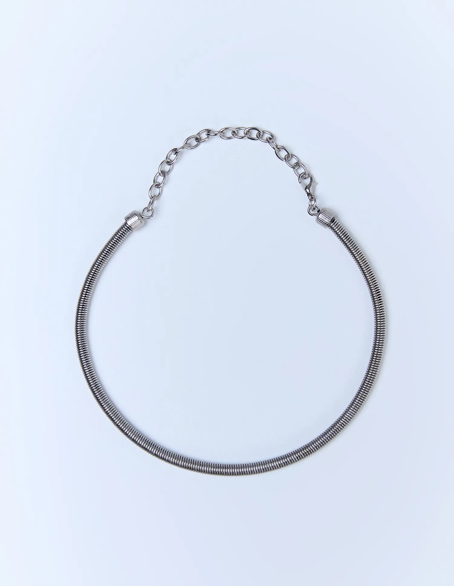 Colar Curto Malha Metal - Niquel — imagem 1