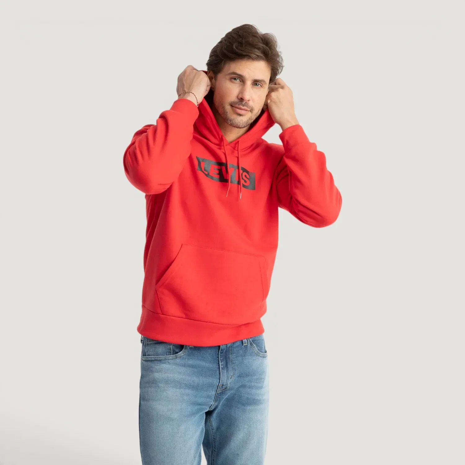 Moletom Levi's® Standard Graphic Hoodie Vermelho — imagem 1