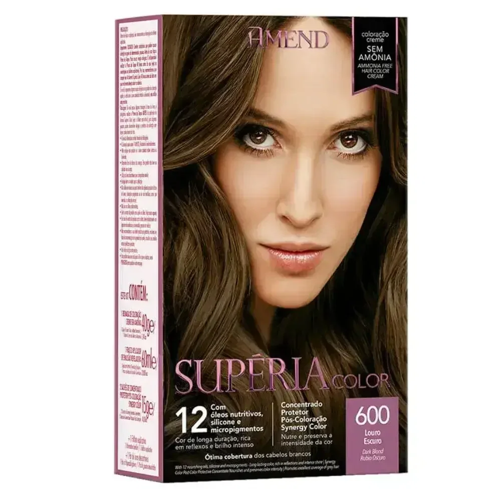 Tonalizante Amend Supéria Color 600 Louro Escuro