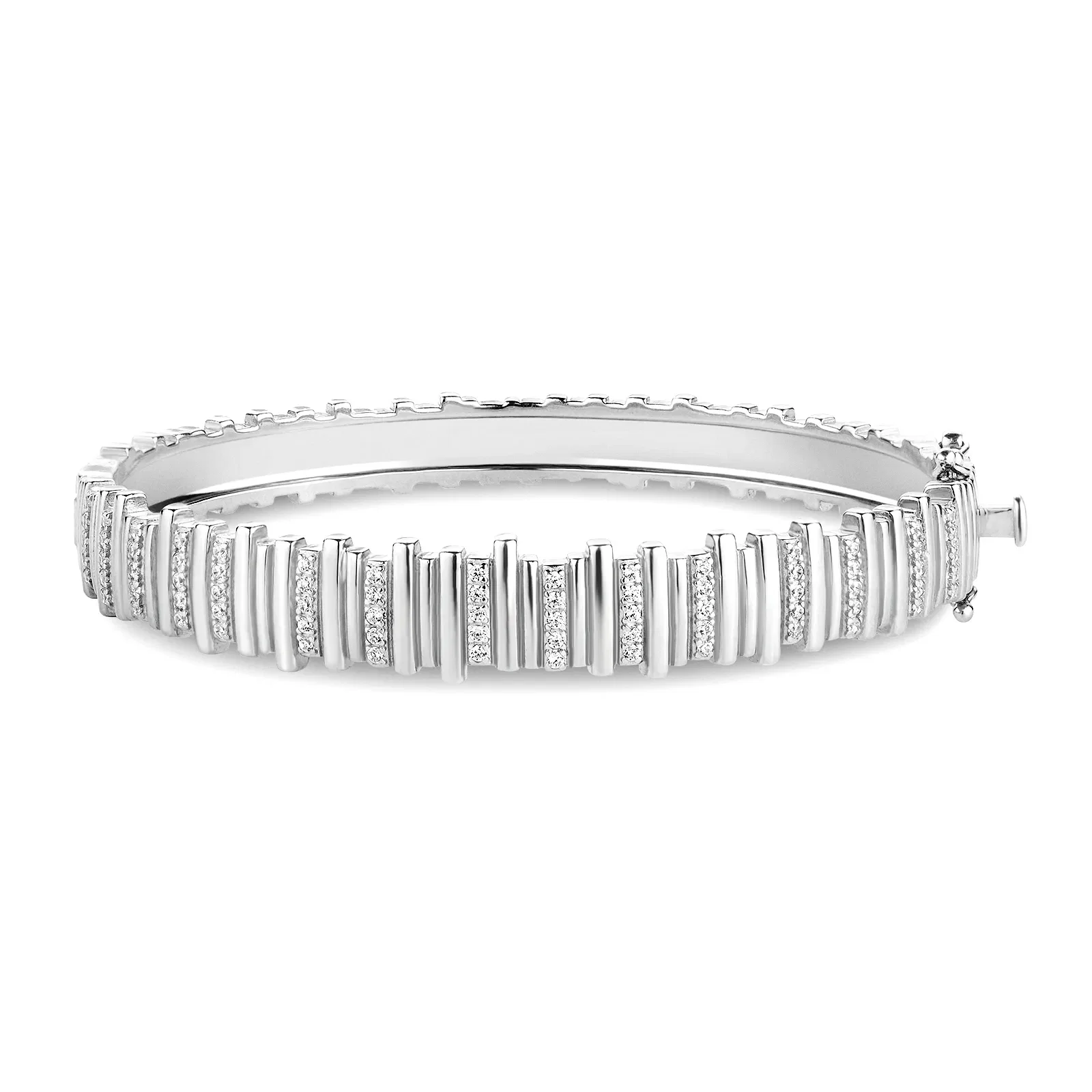 Pulseira Life Dunas em Prata 925 com e Pedras Incolores — imagem 1