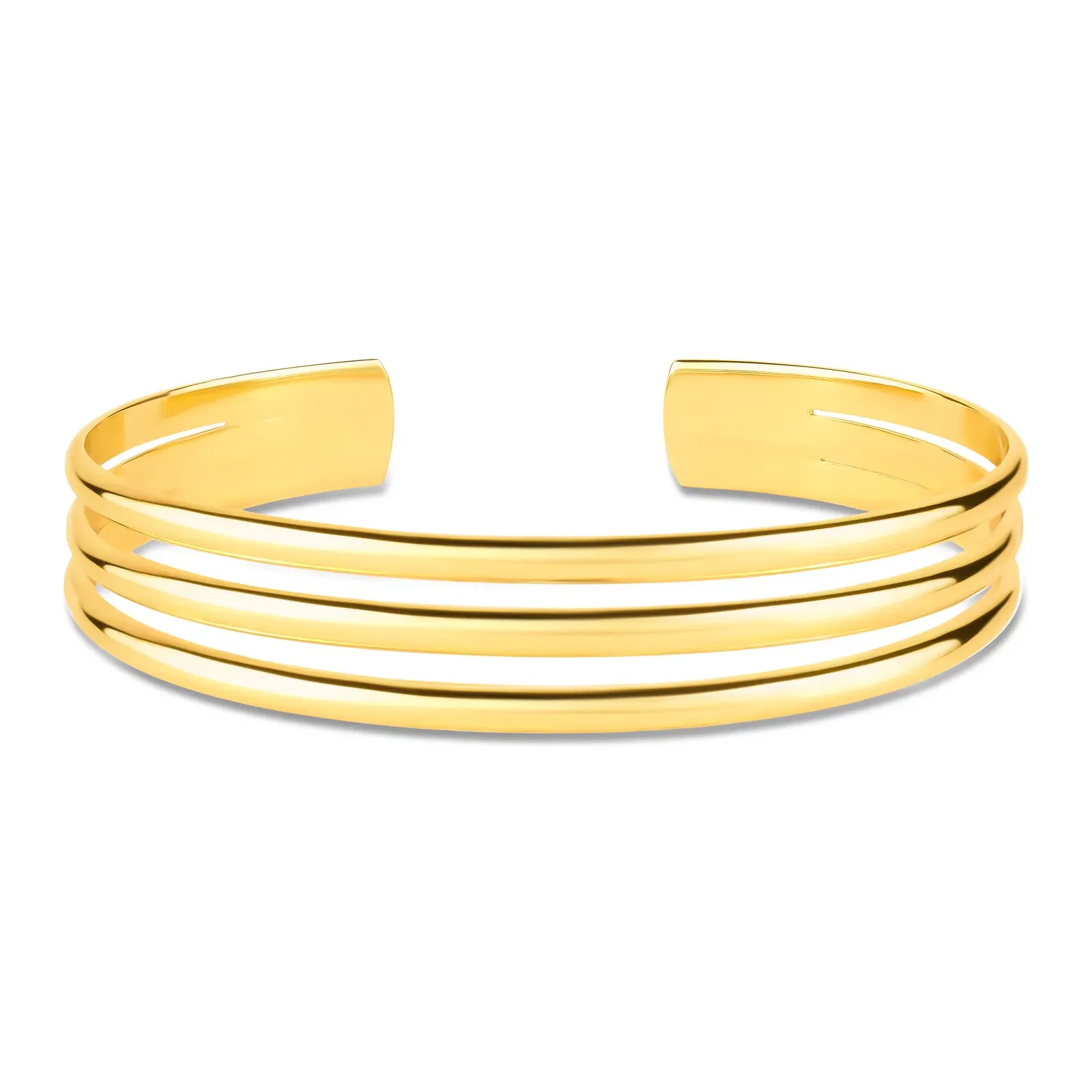 Bracelete Life em Prata 925 com Banho de Ouro Amarelo 18k V — imagem 1