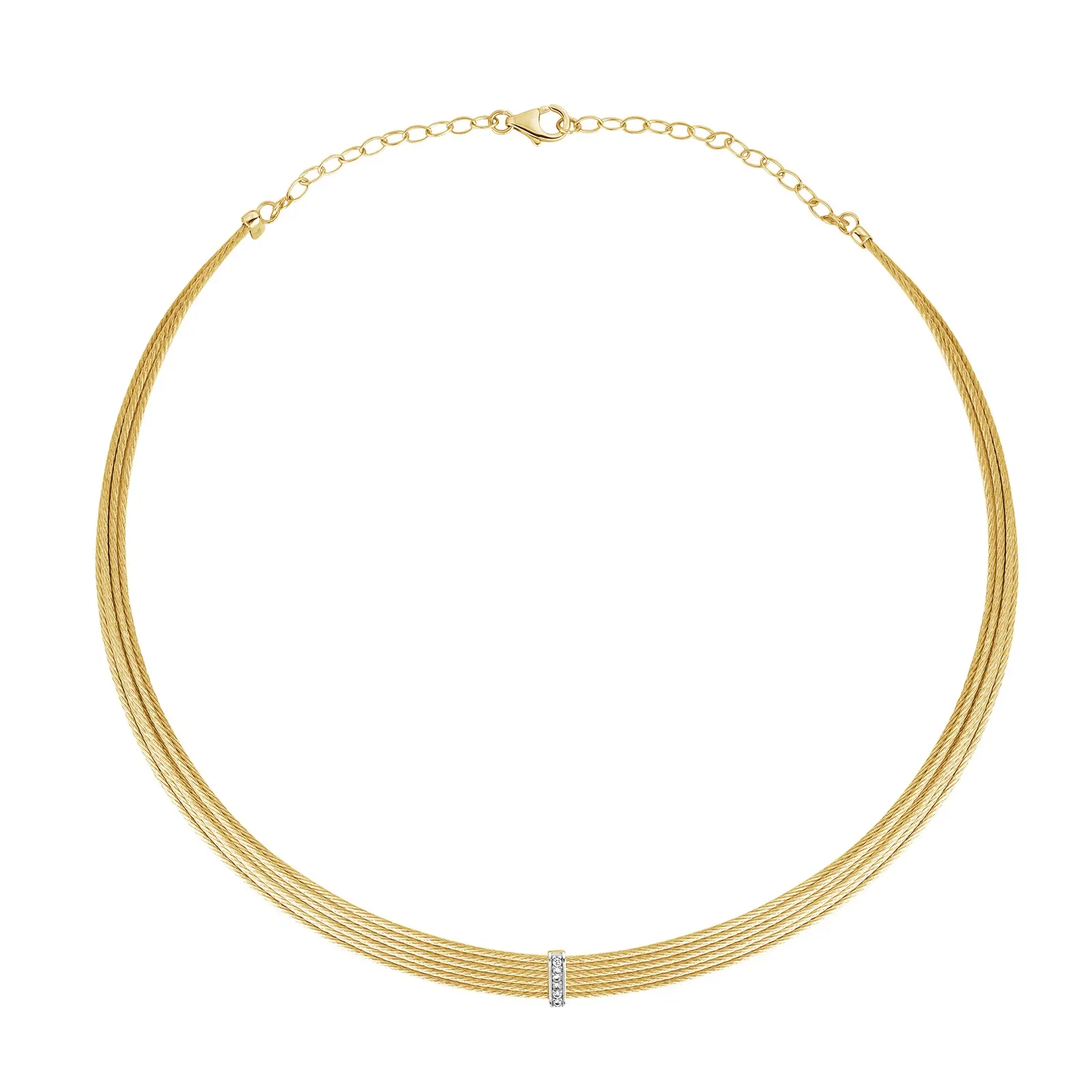 Colar Royale em Ouro Amarelo 18k com Diamante 0,06ct, 45cm — imagem 1