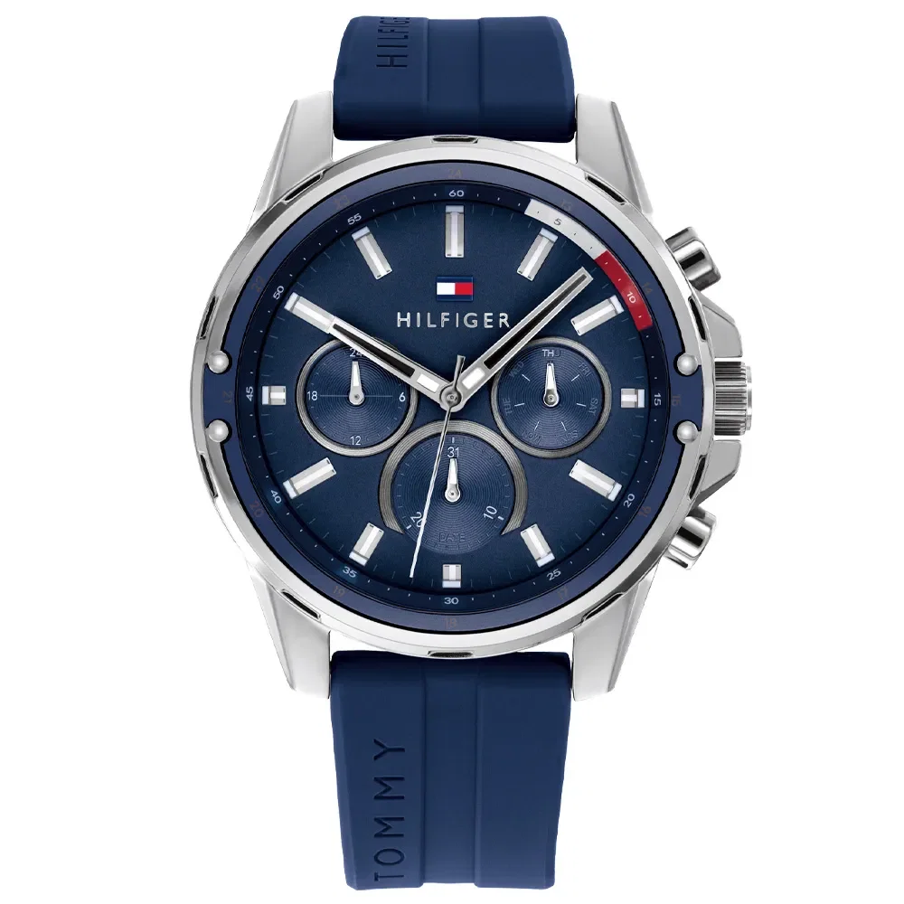Relógio Tommy Hilfiger Masculino Borracha Azul 1791791