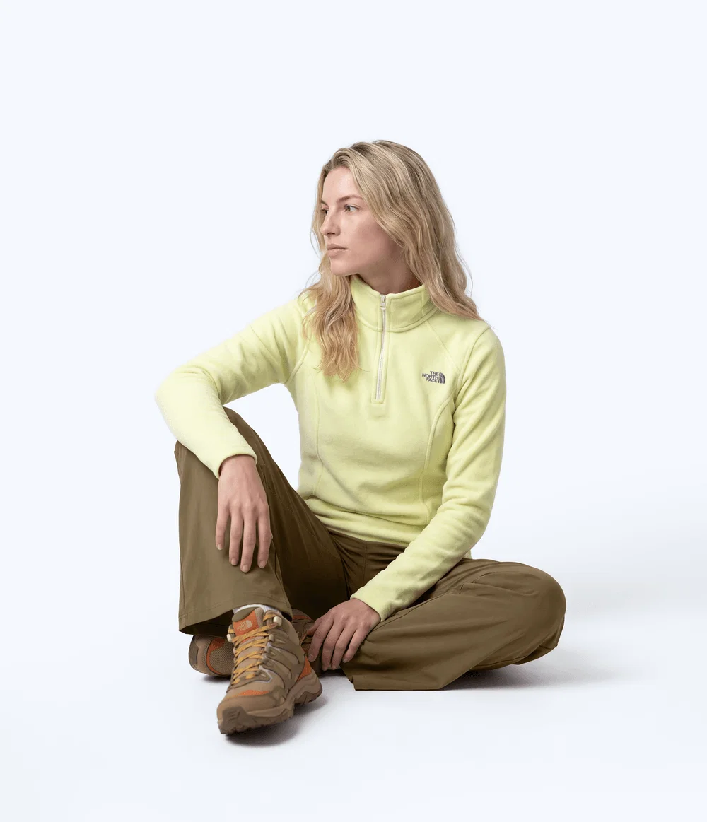 Fleece Feminino Glacier 1/4 Zip Lemon Mist