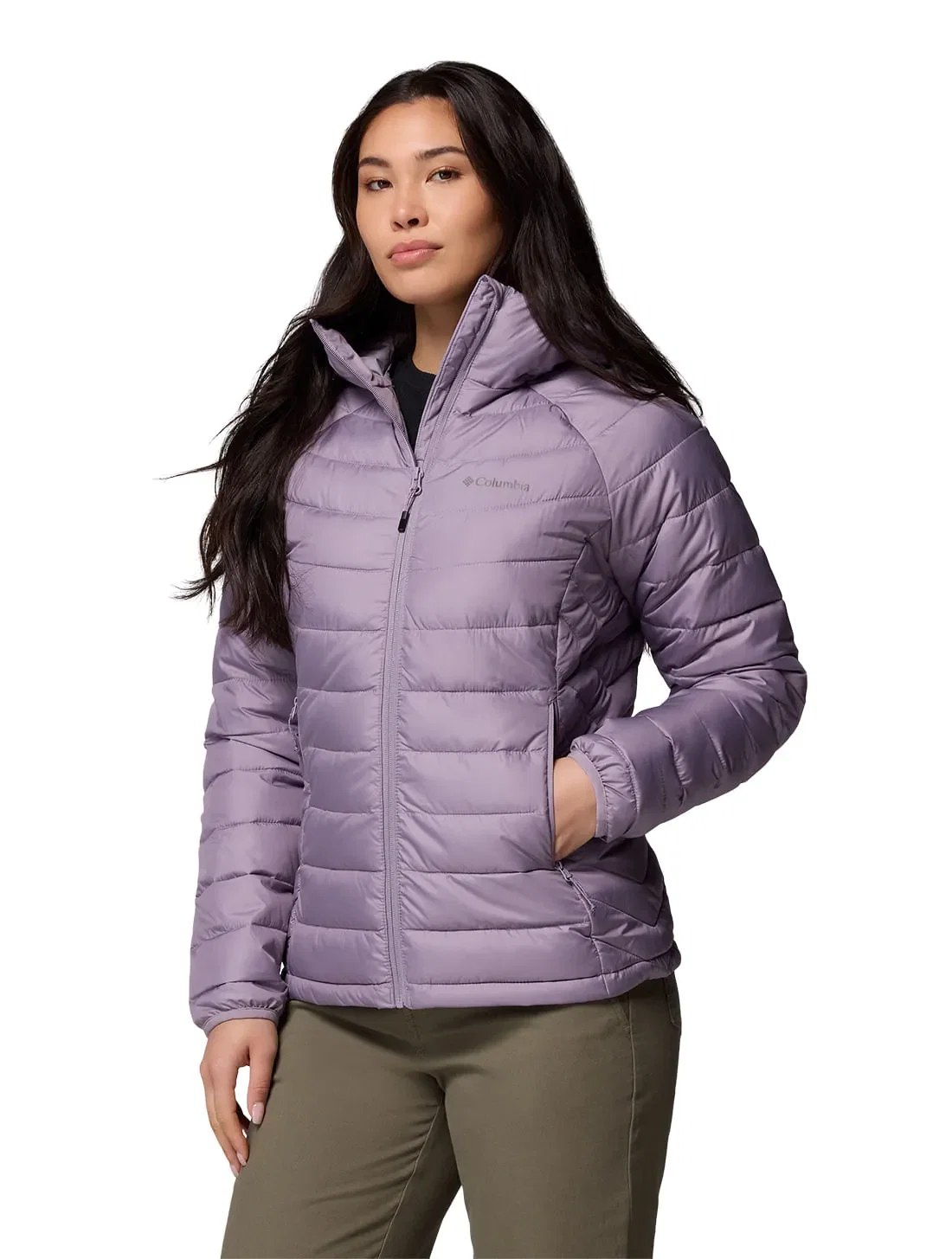 Jaqueta Columbia Feminina Powder Lite™ com Capuz — imagem 1