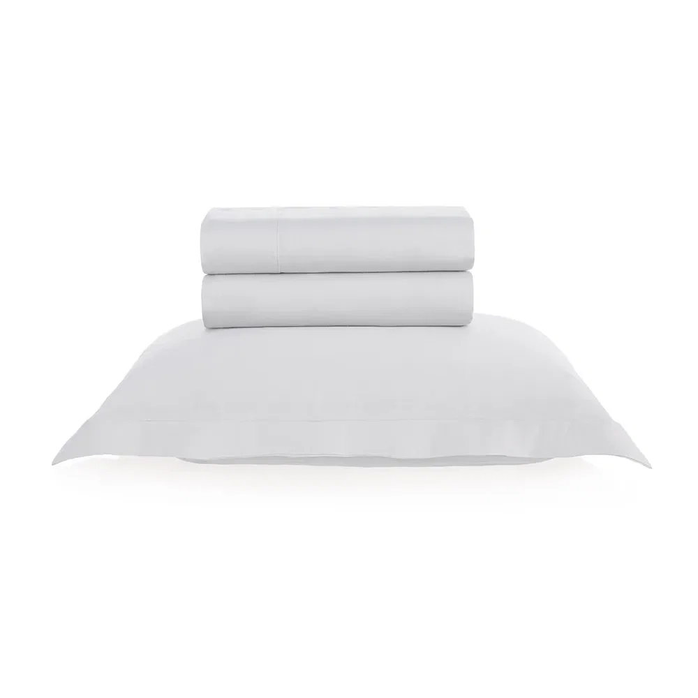 Jogo de cama 300 fios Cetim Grasso Branco — imagem 1