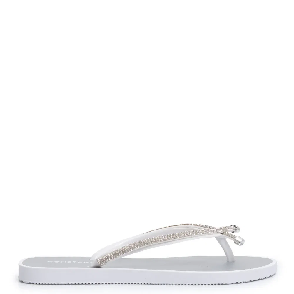 Chinelo Branco Strass