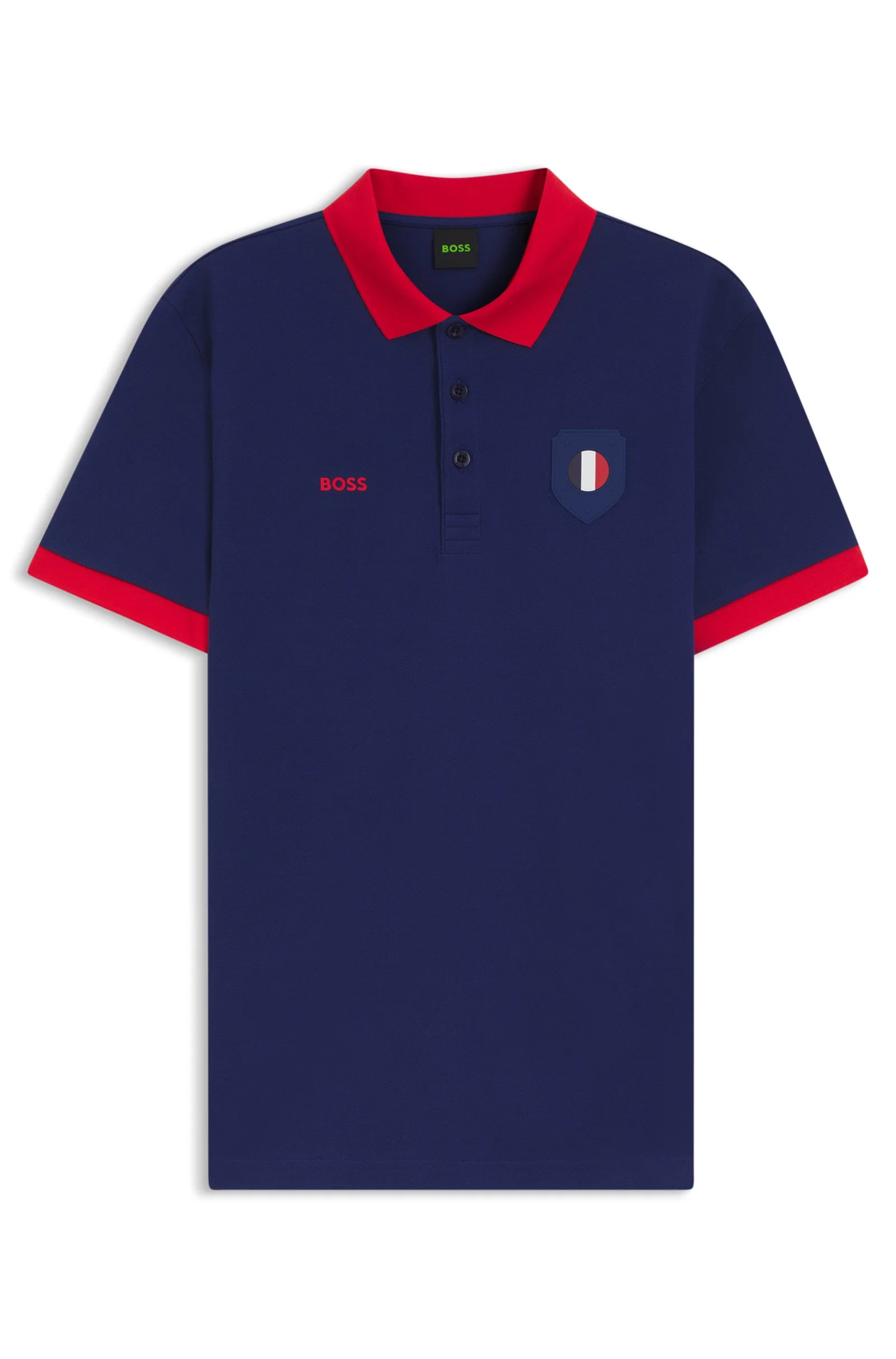 Polo Paddy Com Detalhes De Bandeira Da França — imagem 1