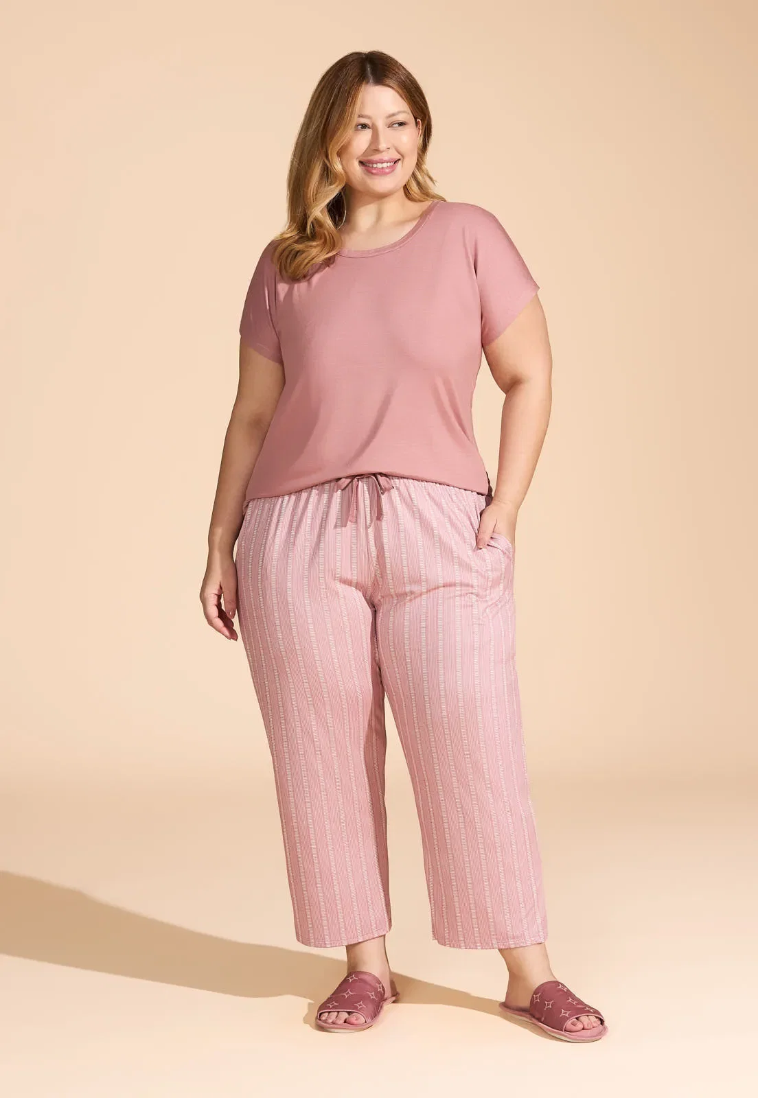 Pijama de Viscose com Capri de New Skin Recco