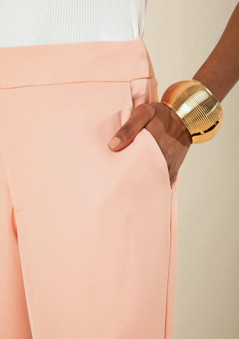 Calça Morena Rosa Reta Alta Rosa