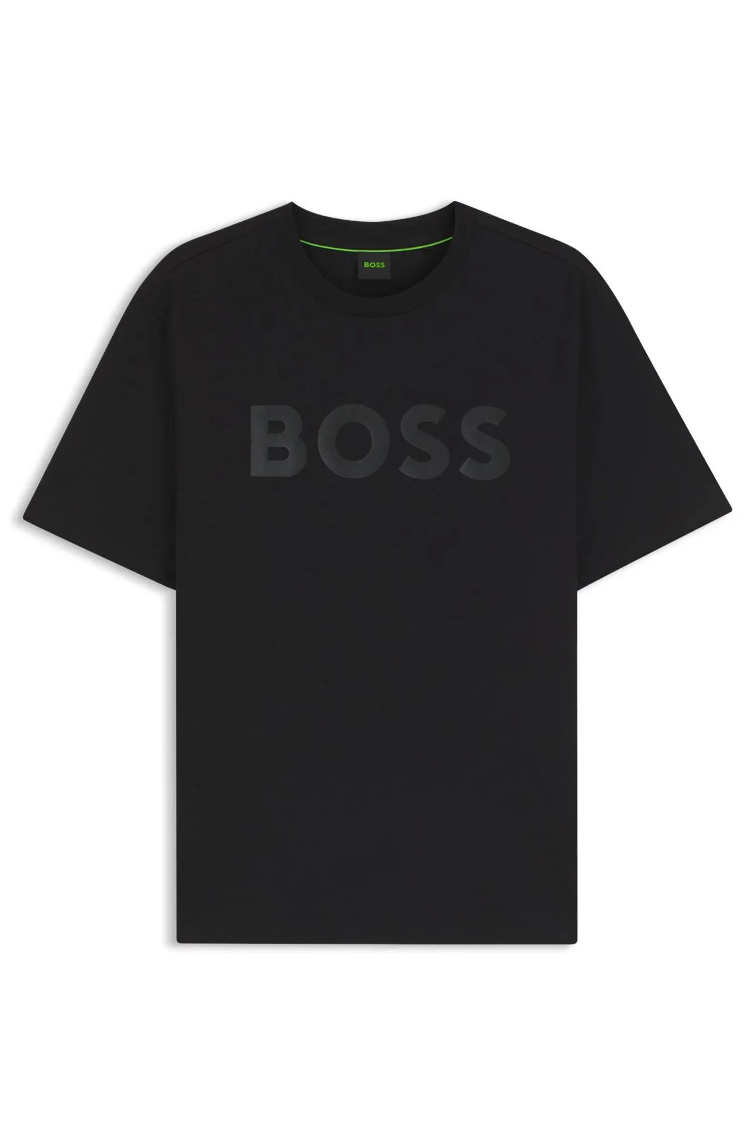 Camiseta Em Algodão Com Logo Em Tom Sobre Tom — imagem 1