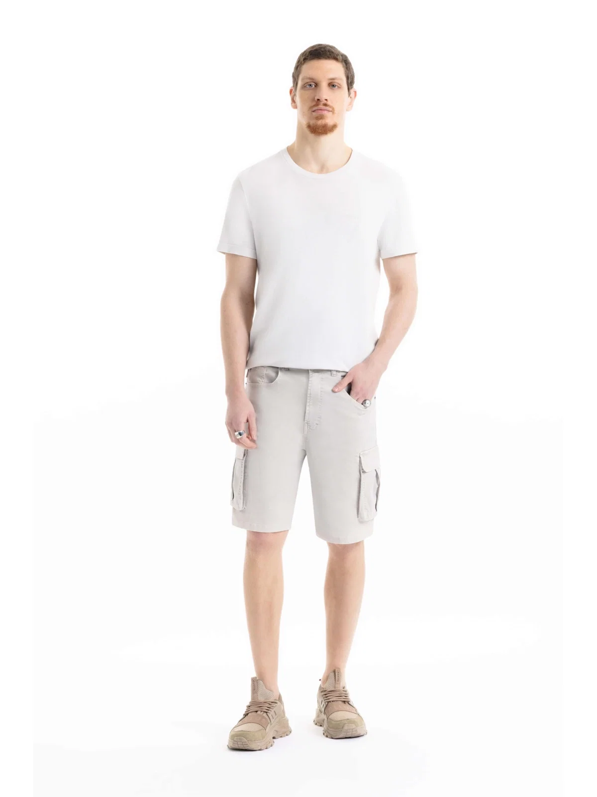 Bermuda Sarja Rain Cargo Silver