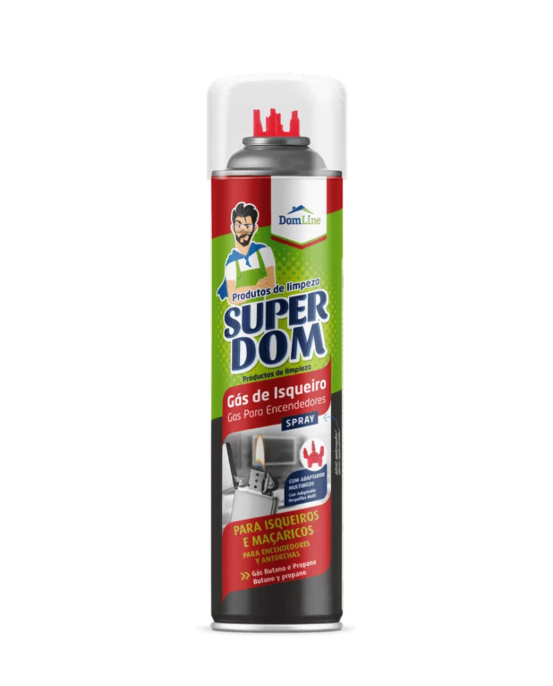 Gás para Isqueiros e Maçaricos 250ml Super Dom Baston