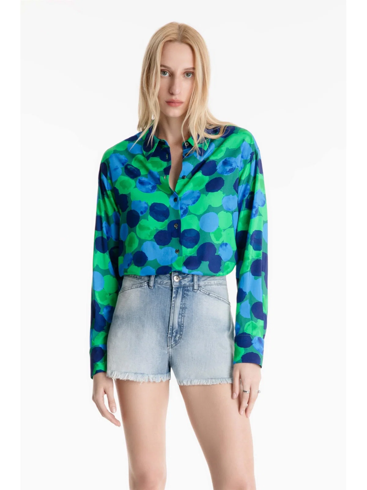 Short Dark Sea Elastic Olivia 1956 - Claro C/ Matiz — imagem 1