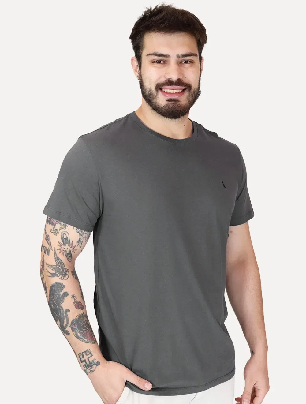 Camiseta Reserva Masculina Basic Woodpecker Chumbo