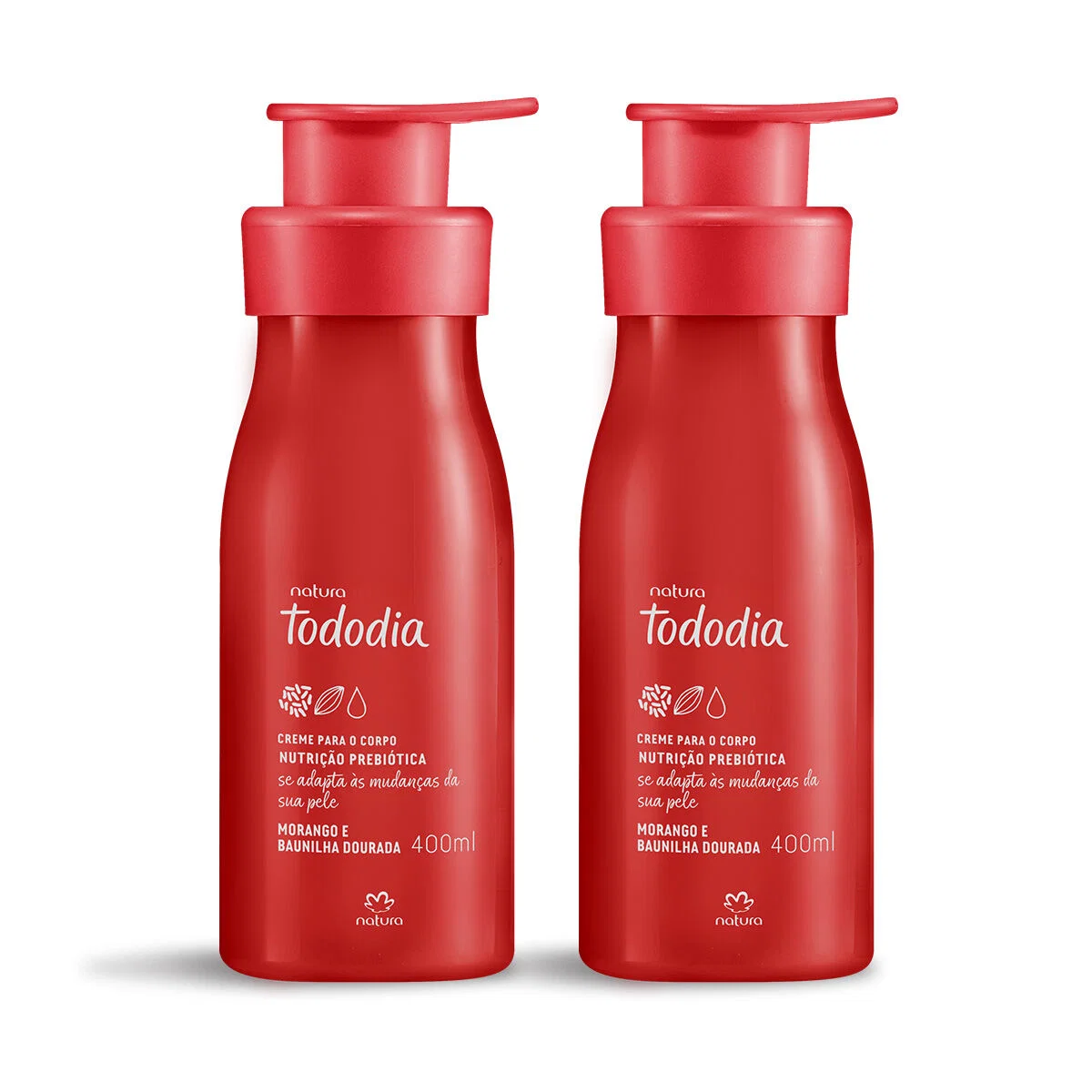 Kit Creme Corporal Tododia Morango e Baunilha Dourada (2 unidades)