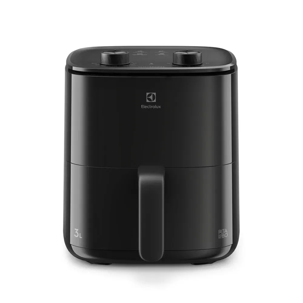 Air Fryer Electrolux por Rita Lobo 3L Preta Efficient c/ Desligamento Automático 1200W (EAF05) — imagem 1