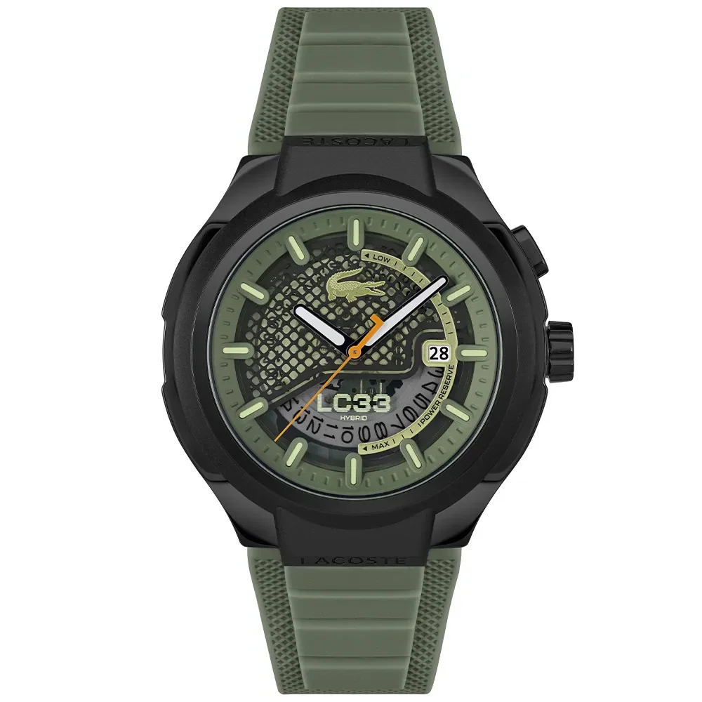 Relógio Lacoste Lc33 Hybrid Masculino em Borracha Verde 2011466