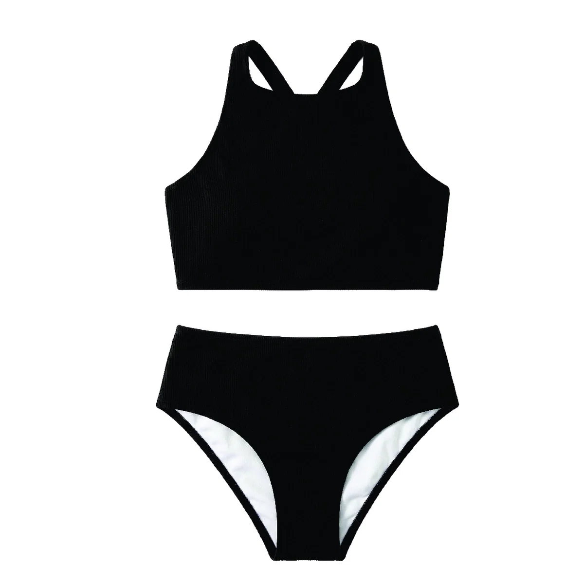 Top E Calcinha Praia Juvenil Lycra Trabalhada Proteção Uv 50+ Tip Top