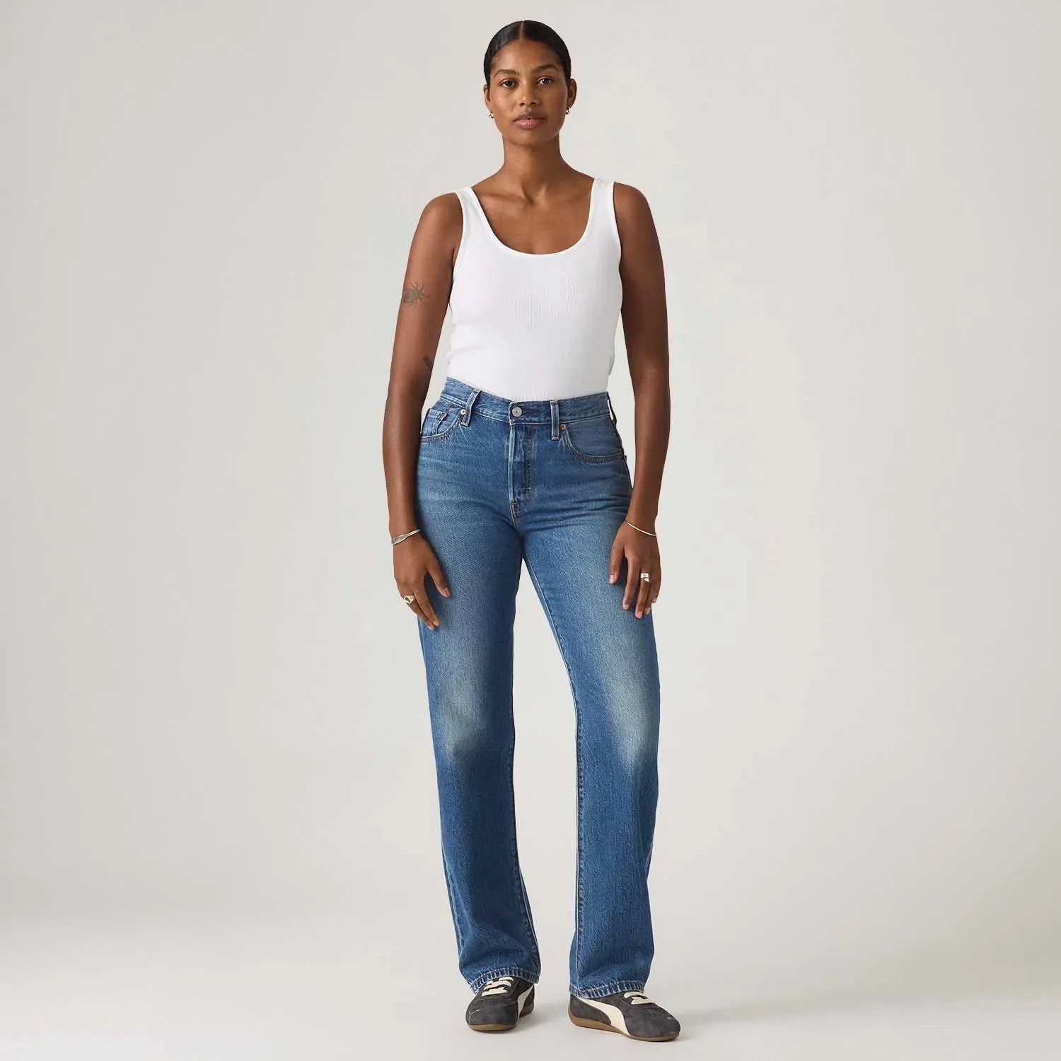 Calça Jeans Levi's® 501® '90s Lightweight Lavagem Média