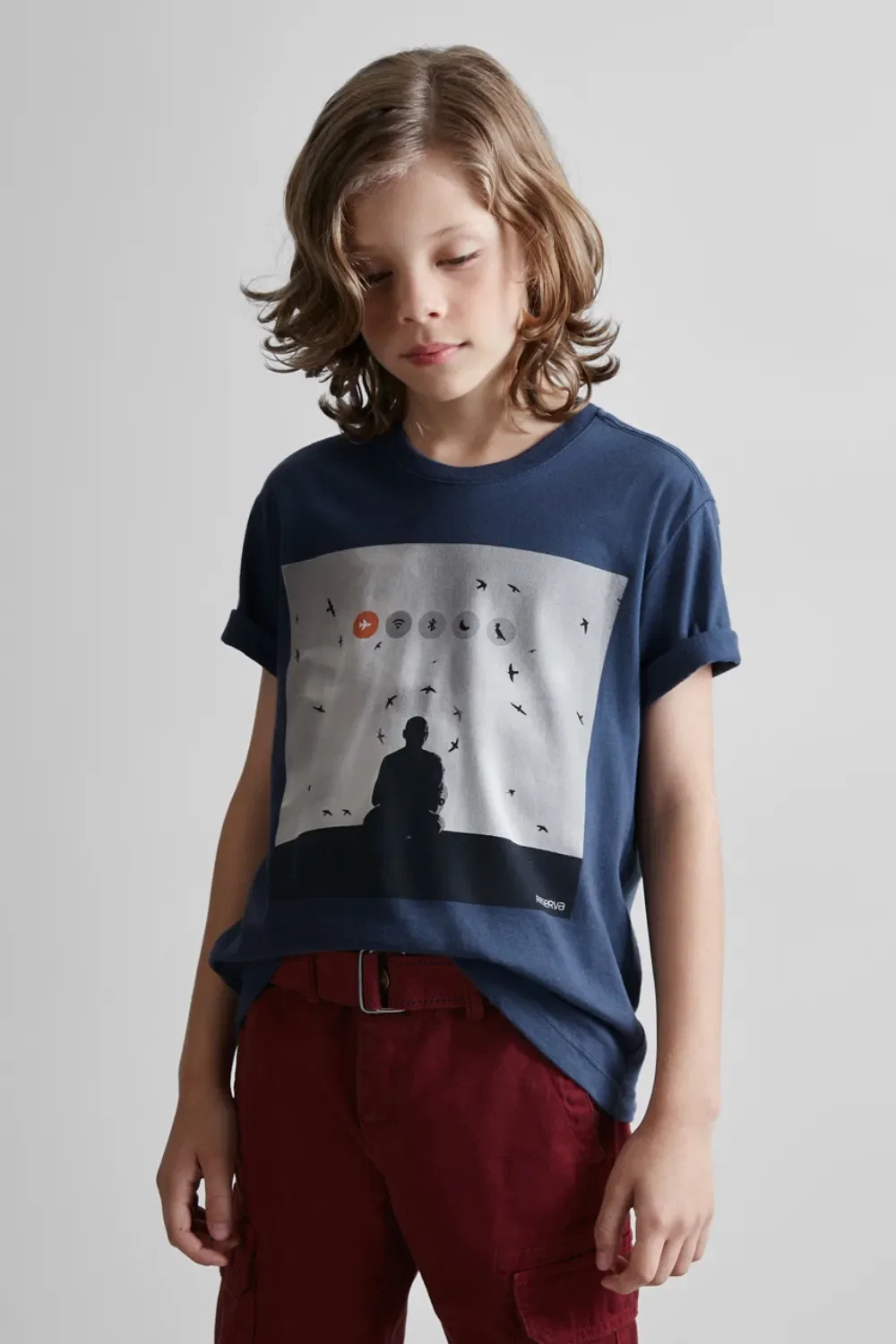 Camiseta RESERVA MINI Estampa Modo Avião