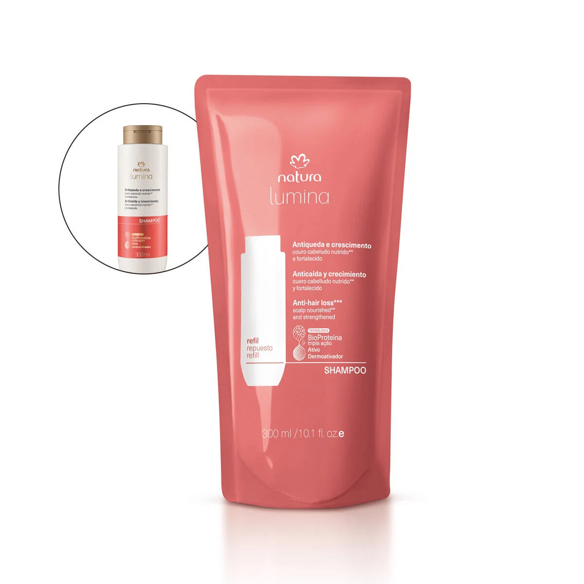Refil Shampoo Estimulante Antiqueda e Crescimento Lumina — imagem 1