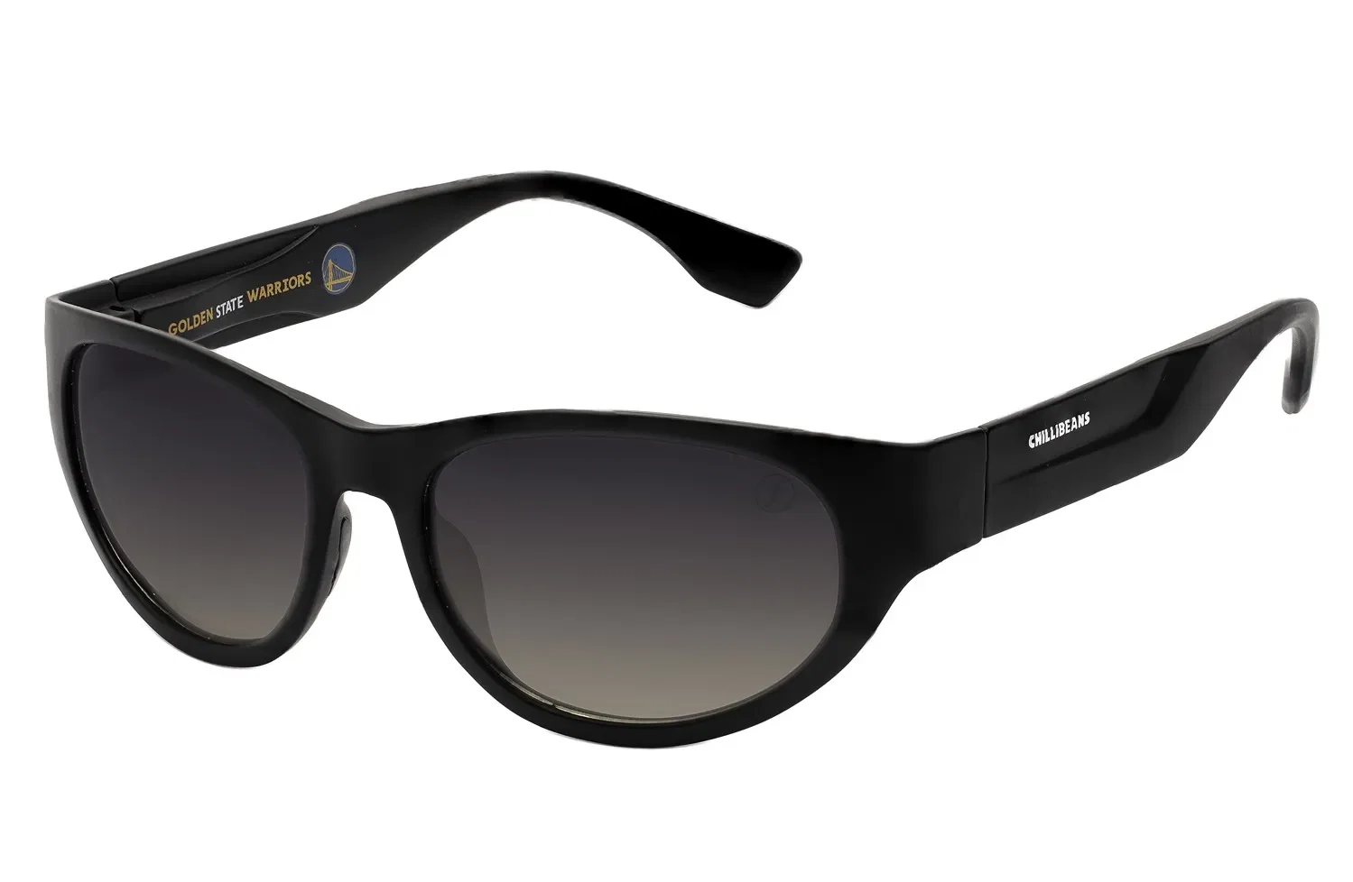 Óculos de Sol Masculino NBA Golden State Warriors Degradê Preto Polarizado — imagem 1