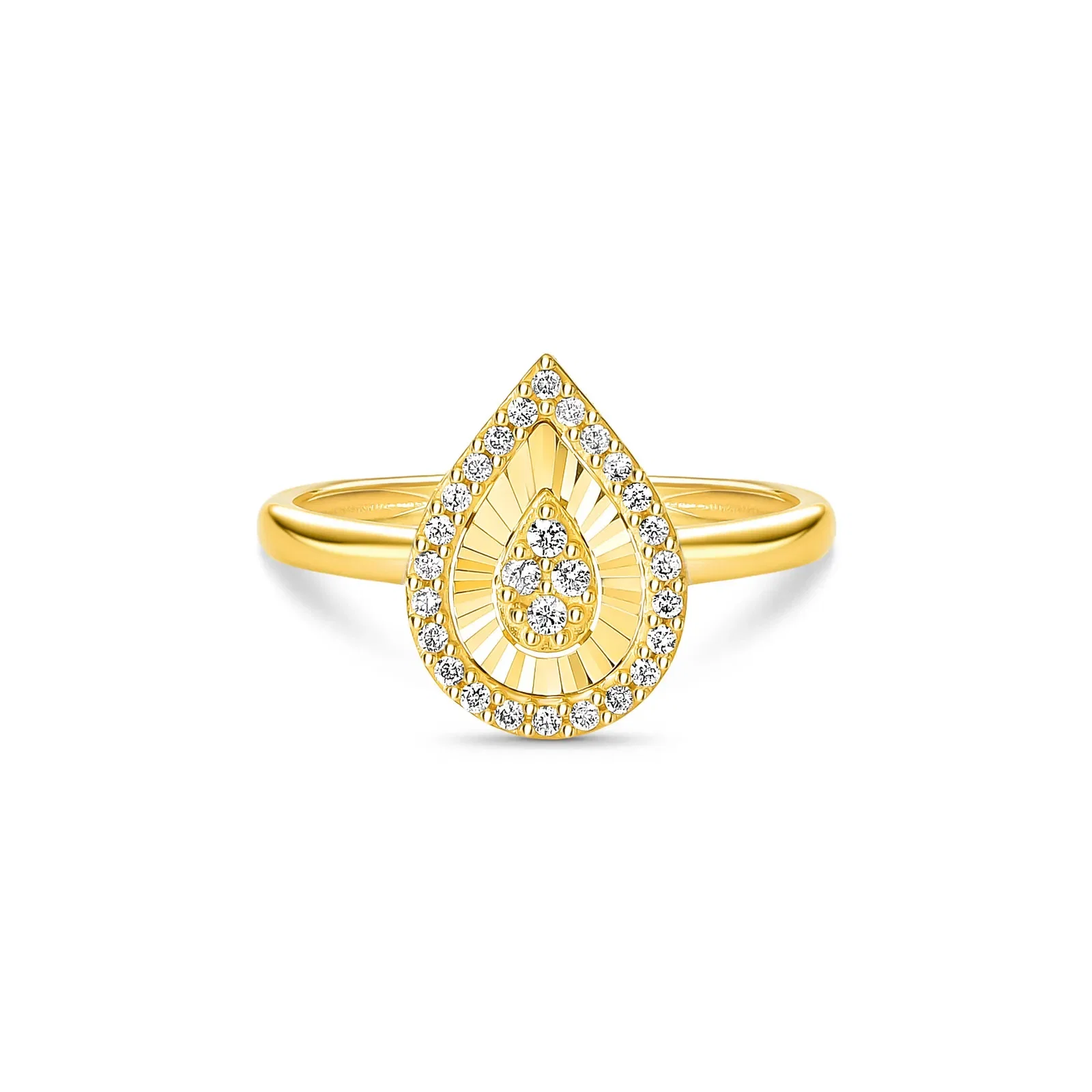 Anel Lumina II em Ouro Amarelo 18k com Diamantes 0,16 ct — imagem 1