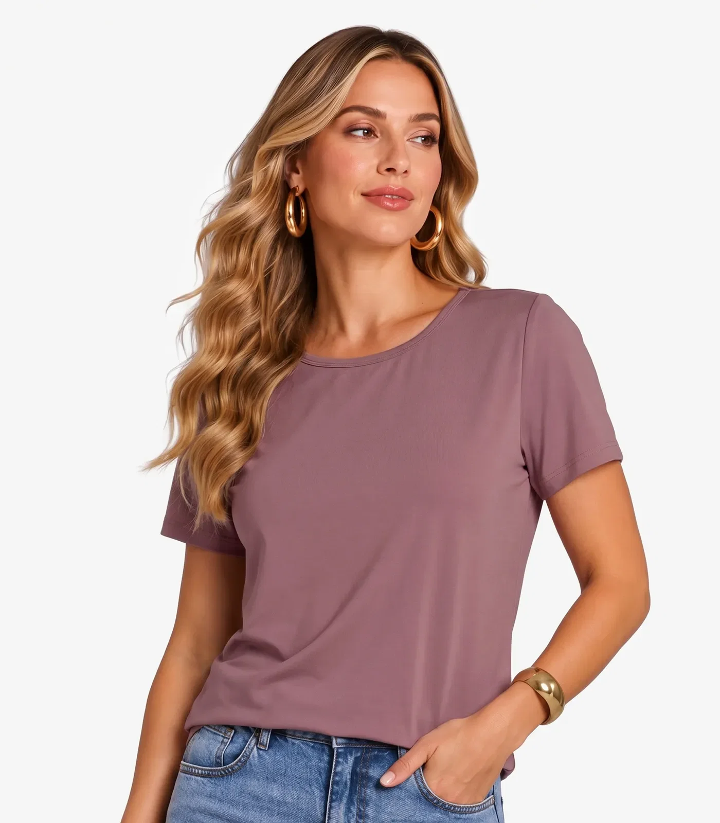 Blusa Verão Feminina Infinita Cor Roxo