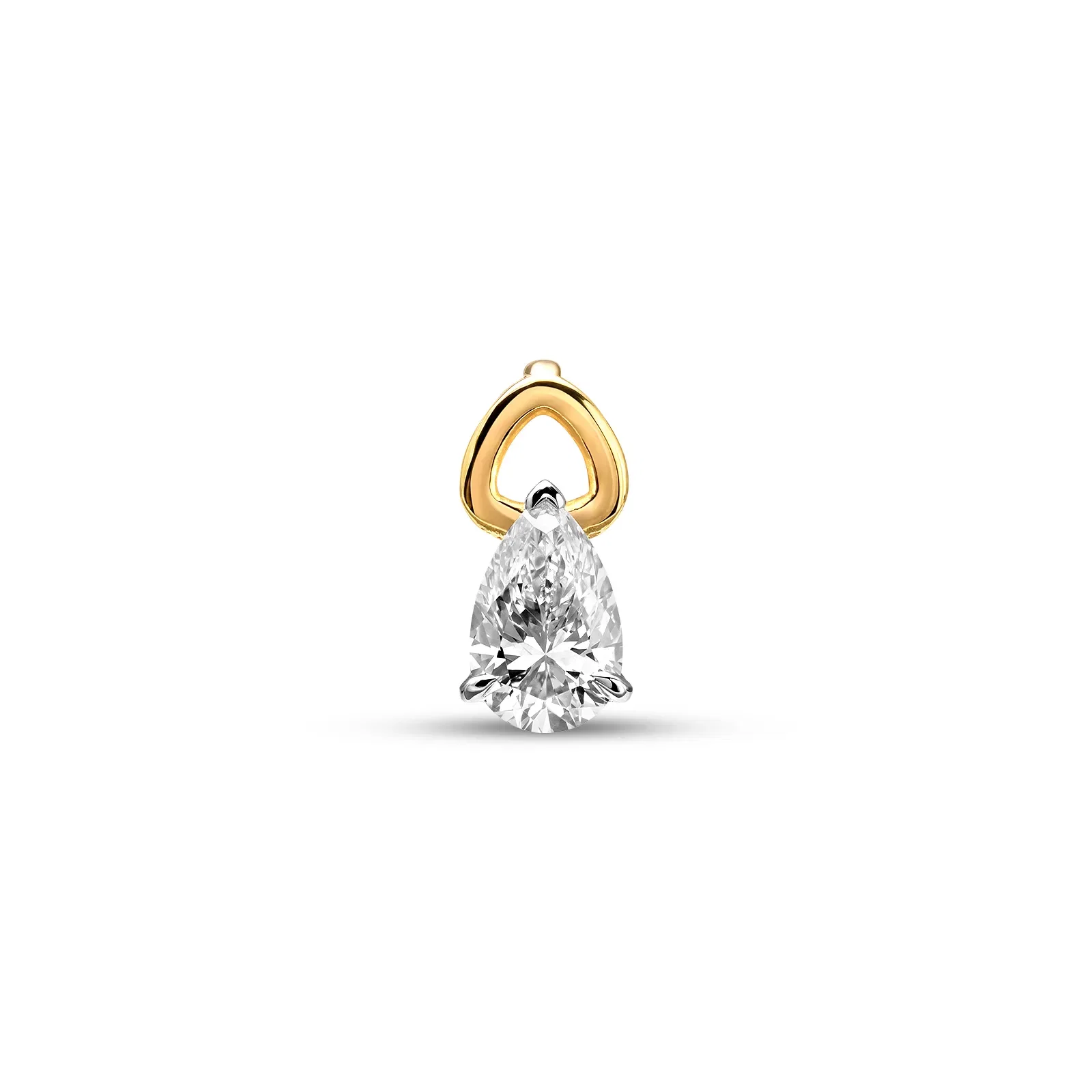 Pingente DNA em Ouro Amarelo 18k com 0,5ct de Diamante de Laboratório — imagem 1